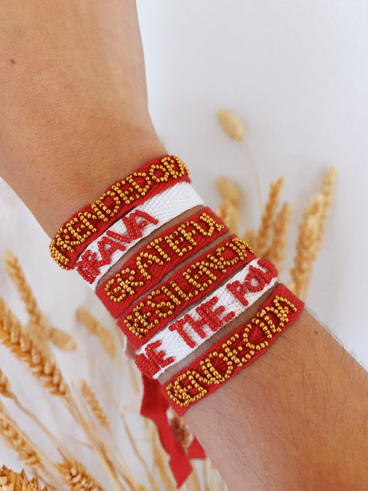 Positive messages bracelets